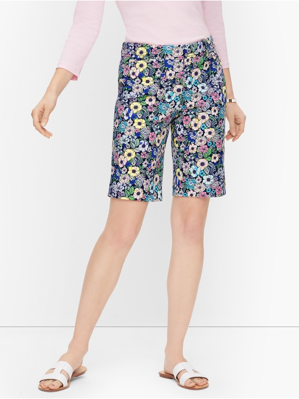 NWT Talbots The Perfect Shorts 9.5” Beach Party Print